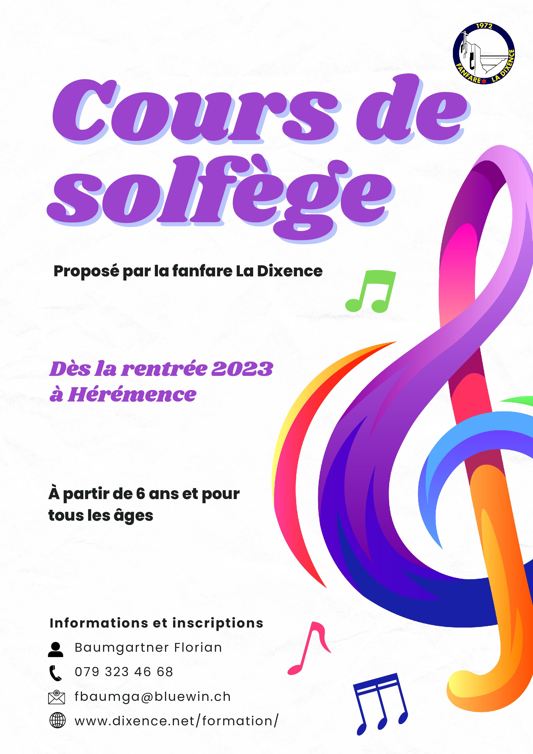 Cours de solfège